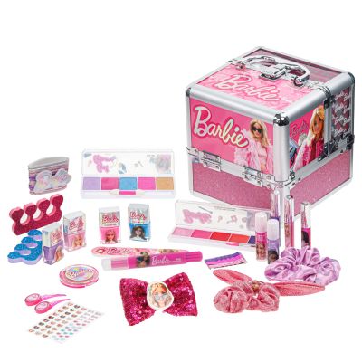 Barbie Makeup Train Case, Deluxe Beauty Set, Ages 6+
