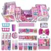 Barbie Makeup Train Case, Deluxe Beauty Set, Ages 6+ view 2