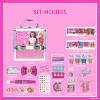Barbie Makeup Train Case, Deluxe Beauty Set, Ages 6+ view 3