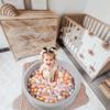 GOGOSO Ball Pit Balls for Toddles Kids Plastic Ballpits Accessories Crush Proof Durable Fun Shape Play Baby Bath Toys,2.15inch 200count Clear+Pink+Gold+Pear White view 4
