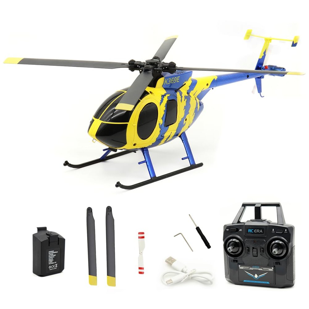 Actualia RC ERA C184 MD500 RC Helicopter, 2.4G 6-Gyro 4CH Stabilized Helicopter, Remote Control Aircraft with Optical Flow Sensor for Adults Enthusiasts