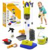 Dreamon Toddler Cleaning Set - 14Pcs Kids Cleaning Toy Set with 2-in-1 Kids Vacuum That Really Works, Pretend Home Cleaning Play Set for Toddler Age 3-7, Christmas Birthday Gift for Girls BoysBlue view 1