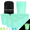 Aivalas Yard Pong Outdoor Games Glow Set in Dark for Adults,Family and Kids,Giant Yard Pong for Beach,Camping,Lawn,Backyard and Yard Parties,with Buckets, Balls and Carrying Bag view 1