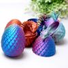 8pcs/Set 3D Printed Dragon Egg Toys,Little Dragon Inside Eggs,Flexible Realistic Articulated Fidget Toys,Mystery Figurines Gifts for Easter,Executive Desk Dcor Festival Collectible (4dragon+4eggs) view 1