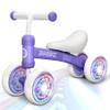 Bobike Baby Balance Bike Toys for 12-36 Months Kids Toy Boy and Girls Gifts Toddler Best First Birthday Gift Children Walker No Pedal Infant 4 Wheels Bicycle (Colorful, Purple-Light) view 1