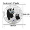 12pcs/Set African Endangered Animals Challenge Coin Metal Crystal Kwacha Commemorative Coin Collection Gift view 2