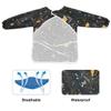 Bolaz Painting Smocks for Toddlers 4-6 Artist Smocks with Pockets Dark Floral Eating Waterproof Apron view 2