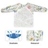 Bolaz Art Smock for Kids Toddlers 4-6 Artist Smocks with Pockets Green Flower Grass Eating Waterproof Apron view 2