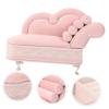 Beaupretty Miniature Sofa Jewelry Box Lace Fabric Decorative Storage for Dolls 3.5 Size for Dollhouses and Collectibles view 4