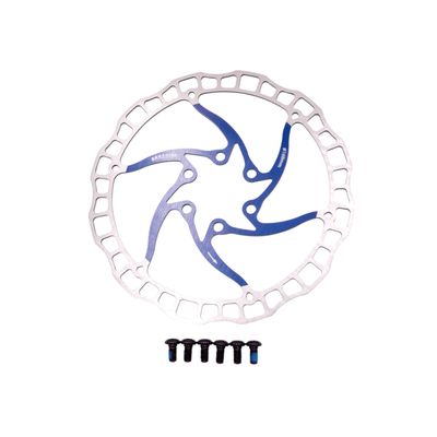 BARADINE DB-07D 5.5 inches (140 mm) 6 Hole Rotor Blue