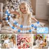 GOGOSO Ball Pit Balls for Toddles Kids Plastic Ballpits Accessories Crush Proof Durable Fun Shape Play Baby Bath Toys,2.15inch 500count Blue+Deep Blue+Pear White+Clear view 3