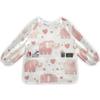Bolaz Art Smock for Kids Toddlers 4-6 Artist Smocks with Pockets Elephant Heart Eating Waterproof Apron view 1