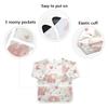 Bolaz Art Smock for Kids Toddlers 4-6 Artist Smocks with Pockets Elephant Heart Eating Waterproof Apron view 3
