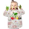 Bolaz Art Smock for Kids Toddlers 4-6 Artist Smocks with Pockets Elephant Heart Eating Waterproof Apron view 4