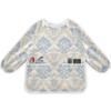 Painting Smocks for Toddlers 4-6 Artist Smocks with Pockets Beige Floral Patterns Eating Waterproof Apron view 1