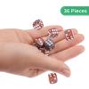 36 of Pack 12MM 6 Sided MINI Dice Set,Two Colours D6 Game Dice Set, 6 Sided Standard Dices for Yahtzee, Bunco or Teaching Math,with Portable Plastic Box(Silver Brown) view 3