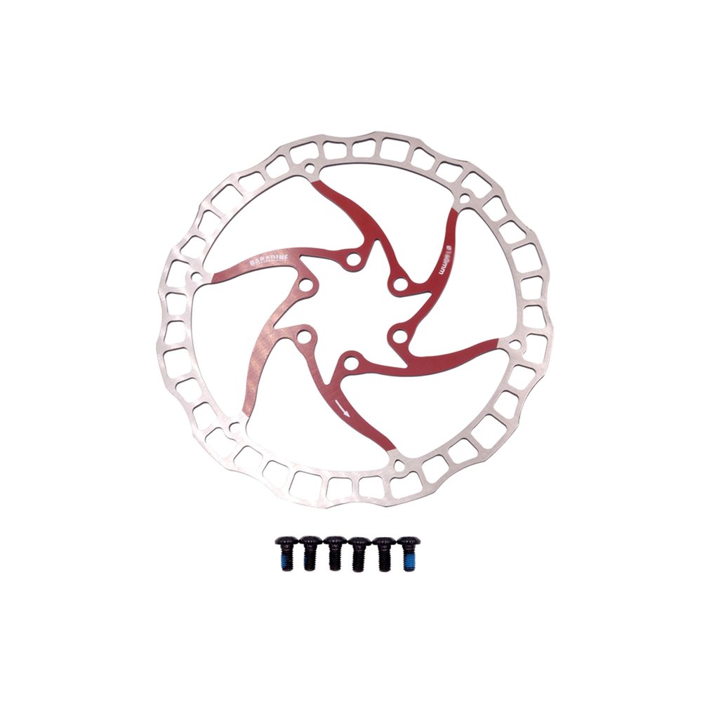 BARADINE DB-07D 5.5 inches (140 mm) 6 Hole Rotor Red