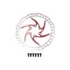 BARADINE DB-07D 5.5 inches (140 mm) 6 Hole Rotor Red view 1