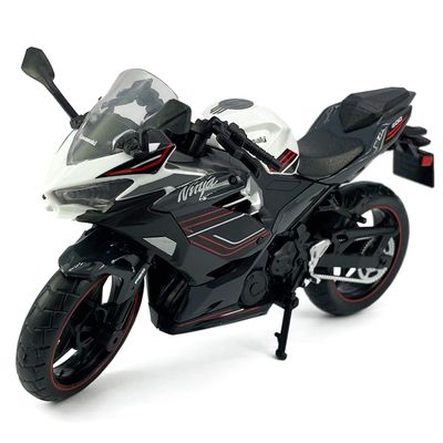 1:12 Scale for Kawasaki Ninja 400 2023 Motorcycle Model Toy, Plastic and Metal Diecast Toy Motorcycle Bike, Mens Collection Toys for Boys Kids Gifts, Cake Topper Home Office Decor, Black