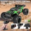 1:14 Scale RC Cars for Adults, 40+KPH High Speed Remote Control Car RC Truggy, 4x4 Off-Road Remote Control Truck, All Terrain Waterproof Electric Car for Snow, Sand, Beach with 2 x 2S Batteries view 4