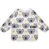 Bolaz Painting Smocks for Kids 2-4 Eating with Pockets Koala Stars Waterproof Toddler Apron view 1