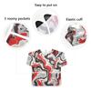 Painting Smocks for Kids 2-4 Eating with Pockets Red Gray White Black Marble Waterproof Toddler Apron view 3