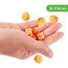36 of Pack 12MM 6 Sided MINI Dice Set,Two Colours D6 Game Dice Set, 6 Sided Standard Dices for Yahtzee, Bunco,with Portable Plastic Box(Orange Yellow) view 3