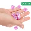 36 of Pack 12MM 6 Sided MINI Dice Set,Pearl Pattern Game Dice Set, 6 Sided Standard Dices for Yahtzee, Bunco or Teaching Math,with Portable Plastic Box(Light Purple Pearl) view 3