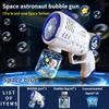 Bubble Gun for Kids with 10 Packs Refill Solution,Blue Bubble Machine Guns for Kids Ages 4-8,Outdoor Toys, Birthday Gift,Summer Party Game (White+Blue) view 2