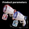 Bubble Gun for Kids with 10 Packs Refill Solution,Blue Bubble Machine Guns for Kids Ages 4-8,Outdoor Toys, Birthday Gift,Summer Party Game (White+Blue) view 4