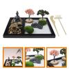 BESPORTBLE Zen Sand Table Mini Garden Zen Garden Kit for Desk Desktop Decor Home Adornment view 3