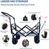 Foldable Wagon for Kids with CanopyStroller Wagon Cart, 140L Collapsible All-Terrain with Wheels & Brake, Toddler with Cooler Bag for Camping Beach Shopping Park Outings view 3