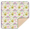 GOODOLD Cartoon Avocados Baby Play Mat 50x50 Inch One-Piece Soft Crawling Mat Waterproof Playmat with Non-Slip Bottom for Babies, Toddlers, and Infants view 1