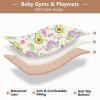 GOODOLD Cartoon Avocados Baby Play Mat 50x50 Inch One-Piece Soft Crawling Mat Waterproof Playmat with Non-Slip Bottom for Babies, Toddlers, and Infants view 4