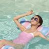 Arakhan Water Hammock Float Inflatable Pool Lounge for Adults, Soft & Lightweight (Wave) view 1