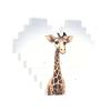 Cute Giraffe Building Brick Block Puzzle Heart Shaped, Personalized Picture Puzzles Photo Jigsaw Puzzles for Adults 3D Micro Building Blocks for Home Decor Bricks Set view 2