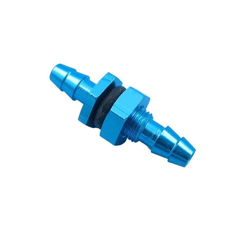 RC Boat Aluminum Water Cooling Tube Connector M5 Threaded Outlet Fitting for 3x5mm Silicone Hose Gas Or Electric Model Accessory(Blue)