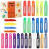 24 Colors Tempera Paint Sticks, No Mess, Quick-Drying & Non-Toxic Art Supplies, Easy-Grip for Toddlers and Kids, Works Great on Paper, Wood, Glass, Canvas, Gifts for Drawing on Various Objects view 1
