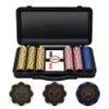 SLOWPLAY Nash 14g Clay Poker Chip Set Black Gold Edition 300PCS Core Set for Texas Holdem | Numbered Chips: 5, 25, 100 | Premium Case with Durable German Polycarbonate Shell view 1