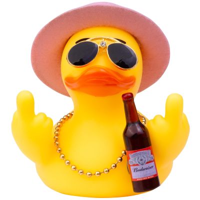 CoFuBcad 2.75" Yellow Duck Dashboard Decoration, Duck Car Ornament Cute Accessories with Hat Necklace Sunglasses Cool Prop Funny Office Festival Gifts