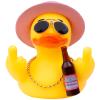 CoFuBcad 2.75" Yellow Duck Dashboard Decoration, Duck Car Ornament Cute Accessories with Hat Necklace Sunglasses Cool Prop Funny Office Festival Gifts view 1