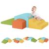 Coolfat 4-Piece Toddler Climbing Toys Indoor, Baby Climbing Blocks with a Tunnel, Soft Foam Play Climber for Toddlers, Play Gym Climber Structures for Toddler 1-3, Kids Climb and Crawl Set view 1