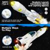 AuntyFey Space Rocket Ship Toys for Kids, Space Toys Shuttle for Kids 3-5-7 with 2 Astronaut Figures, Spaceship with Glowing & Sound Effect, Educational Stem Gift for Boy Girl view 2