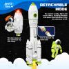 AuntyFey Space Rocket Ship Toys for Kids, Space Toys Shuttle for Kids 3-5-7 with 2 Astronaut Figures, Spaceship with Glowing & Sound Effect, Educational Stem Gift for Boy Girl view 3
