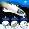 AuntyFey Space Rocket Ship Toys for Kids, Space Toys Shuttle for Kids 3-5-7 with 2 Astronaut Figures, Spaceship with Glowing & Sound Effect, Educational Stem Gift for Boy Girl view 4
