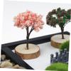 Kisangel Mini Zen Garden Kit for Desk Decorative Sand Table Artware Resin Buddha Figurine for Home and Office Meditation Decor view 3