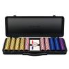 SLOWPLAY Nash 14g Clay Poker Chip Set Black Gold Edition 500PCS Core Set for Texas Holdem | Numbered Chips: 5, 25, 100, 500 | Premium Case with Durable German Polycarbonate Shell view 1