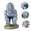 OKUMEYR Moai Game Controller Holder Stand Multi-Functional Headphone Rack Resin Decorative Gaming Accessory for Desk Decor Unique Stone Figurine Design view 2
