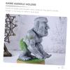 OKUMEYR Moai Game Controller Holder Stand Multi-Functional Headphone Rack Resin Decorative Gaming Accessory for Desk Decor Unique Stone Figurine Design view 3