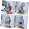 OKUMEYR Moai Game Controller Holder Stand Multi-Functional Headphone Rack Resin Decorative Gaming Accessory for Desk Decor Unique Stone Figurine Design view 4